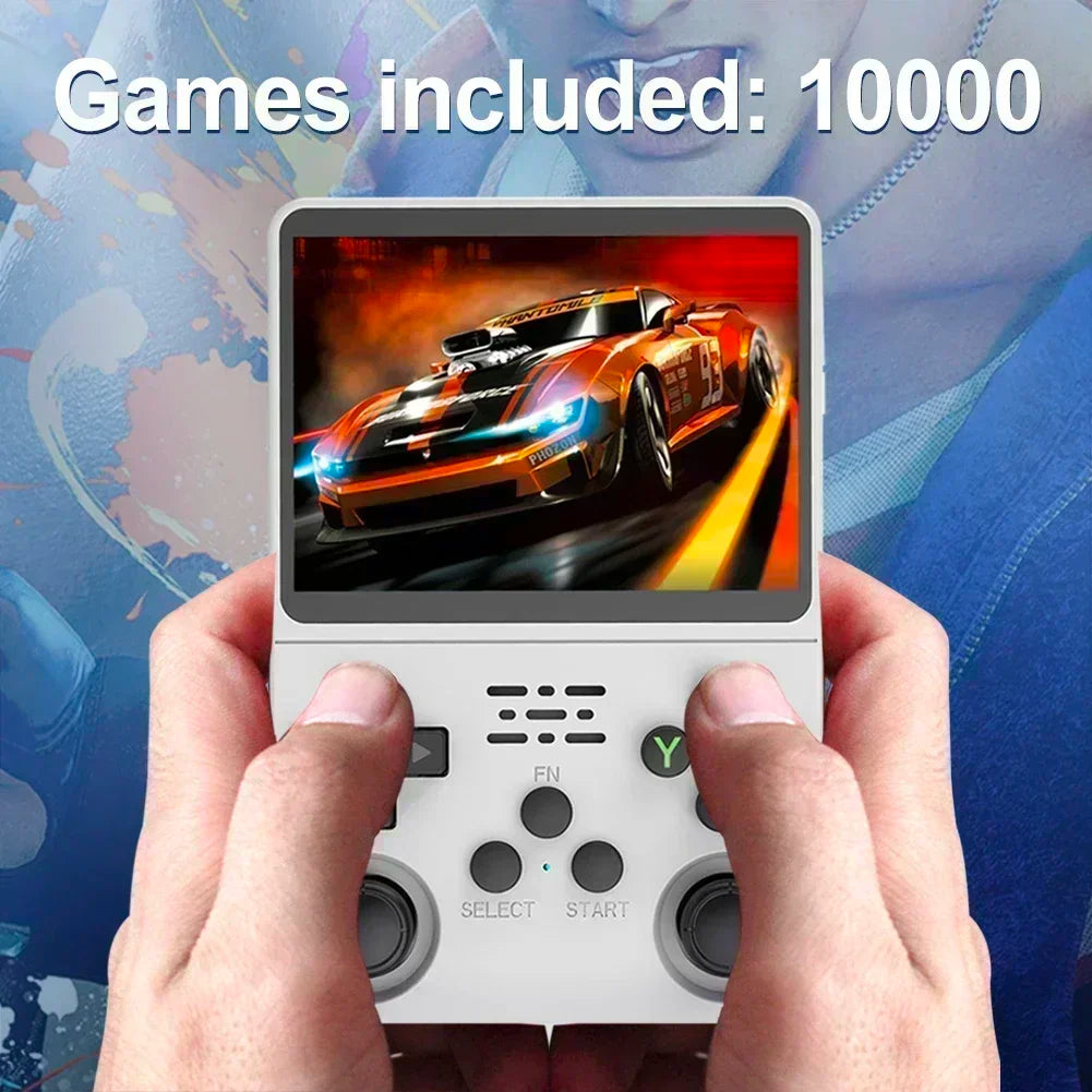 Handheld Game Console - 3.5 Inch IPS Screen R36S Device with Built-in Games