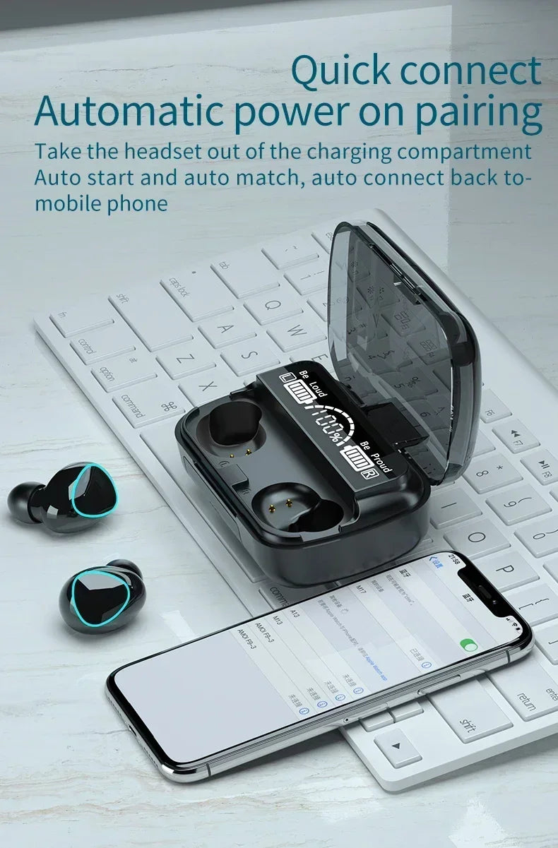 wireless Bluetooth Earbuds with Charging Case -clear Sound & Long Battery Life