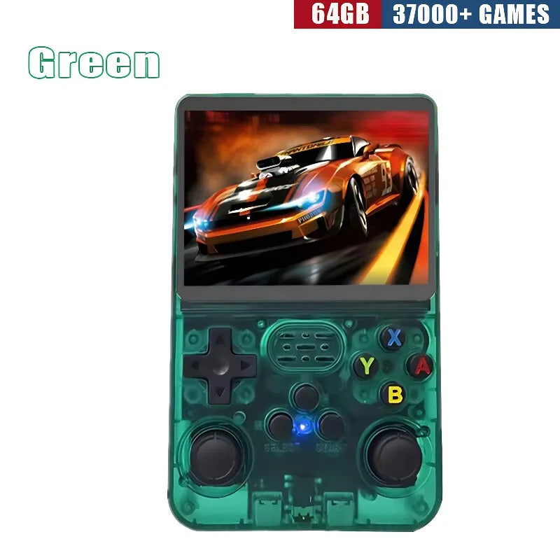Handheld Game Console - 3.5 Inch IPS Screen R36S Device with Built-in Games