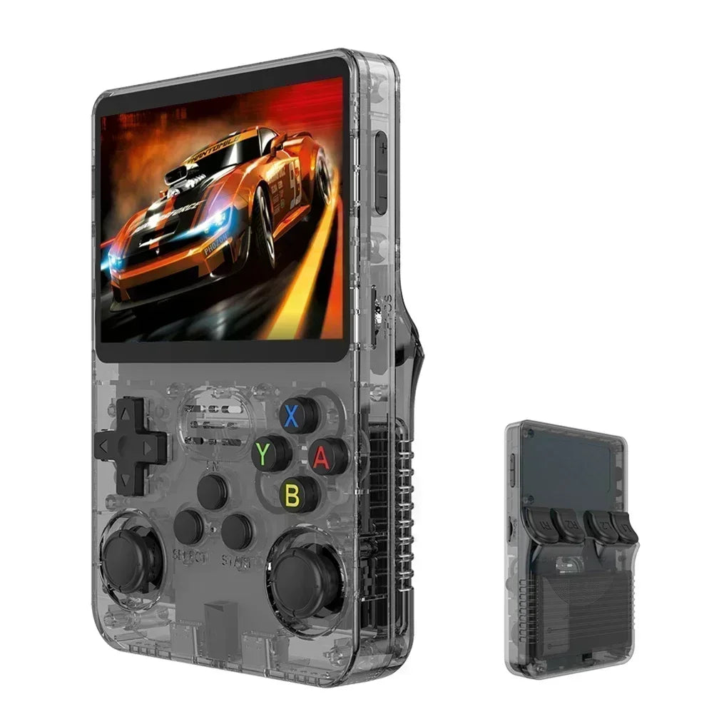 Handheld Game Console - 3.5 Inch IPS Screen R36S Device with Built-in Games