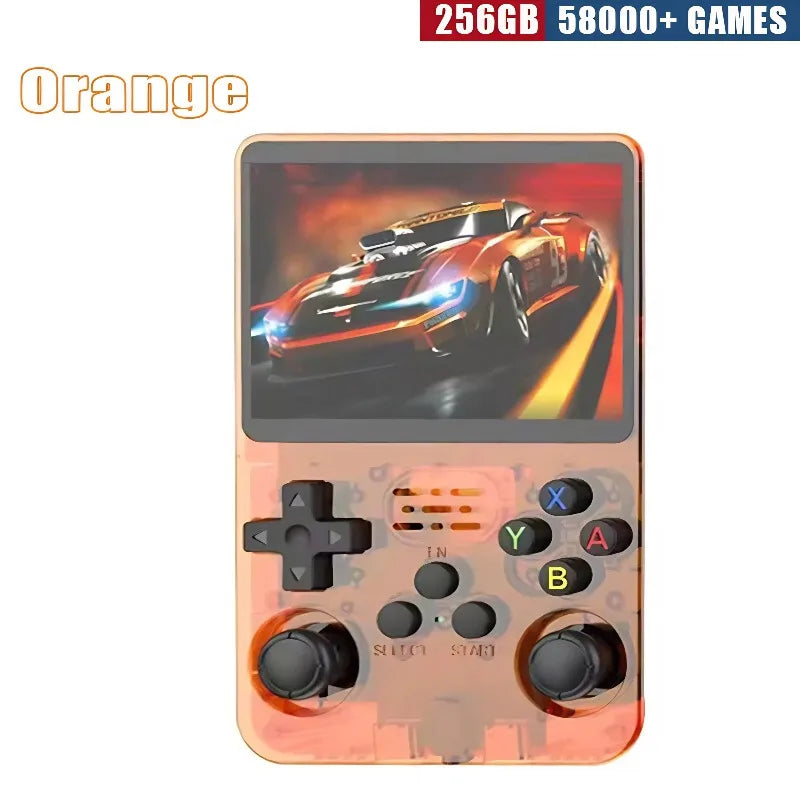 Handheld Game Console - 3.5 Inch IPS Screen R36S Device with Built-in Games