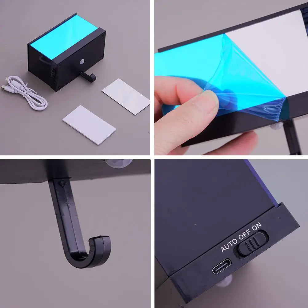 LED Infinity Mirror Garage Key Holder Wall Light