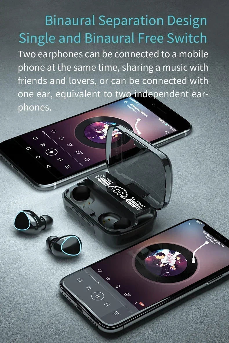 wireless Bluetooth Earbuds with Charging Case -clear Sound & Long Battery Life