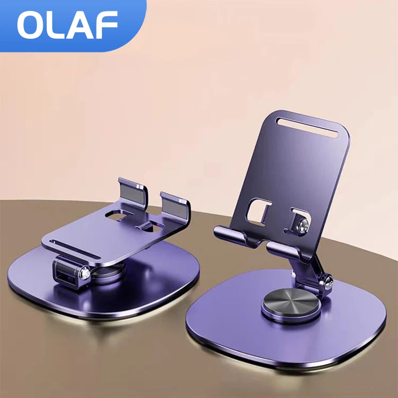 Olaf Rotating Table Cell Phone Holder Support Desktop Stand For iPad Samsung iPhone 15      (free shipping )