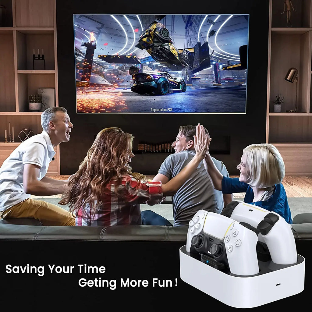 PS5 Controller Charger Station for Playstation 5 Dual for for DualSense Edge Control Fast Charging Dock Stand with Cable